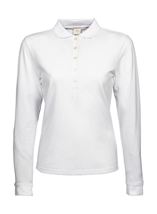 Polo da donna a maniche lunghe di lusso