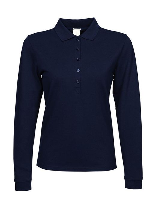 Polo da donna a maniche lunghe di lusso