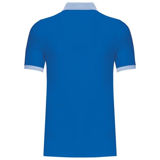Polo da uomo in piquet bicolore