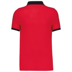 Polo da uomo in piquet bicolore