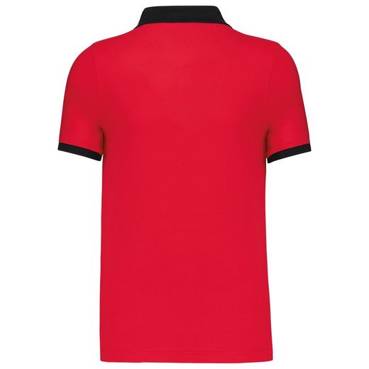 Polo da uomo in piquet bicolore