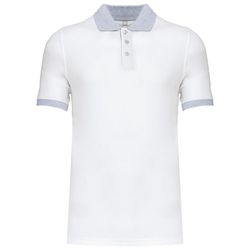 Polo da uomo in piquet bicolore