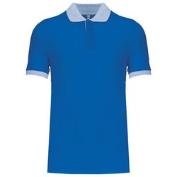 Polo da uomo in piquet bicolore