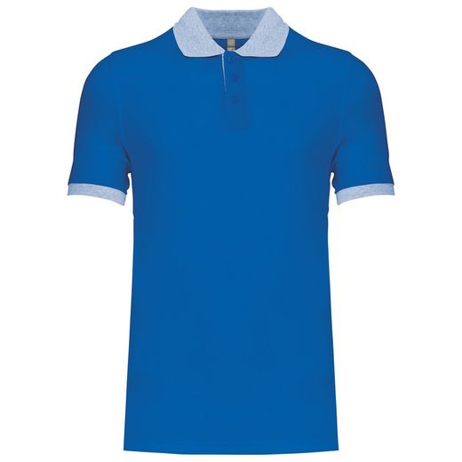 Polo da uomo in piquet bicolore
