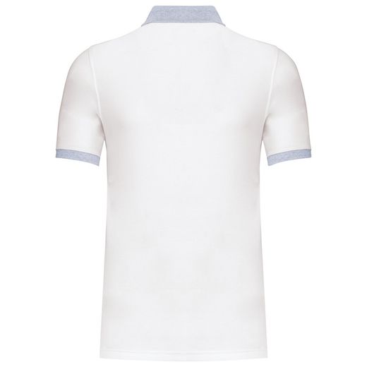 Polo da uomo in piquet bicolore