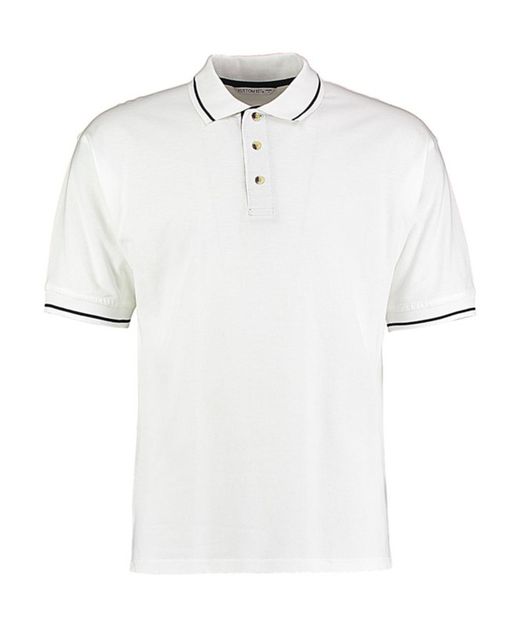 Polo piqué cuello rayado Classic Fit