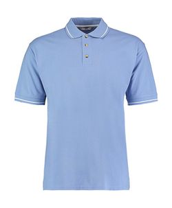 Polo piqué cuello rayado Classic Fit
