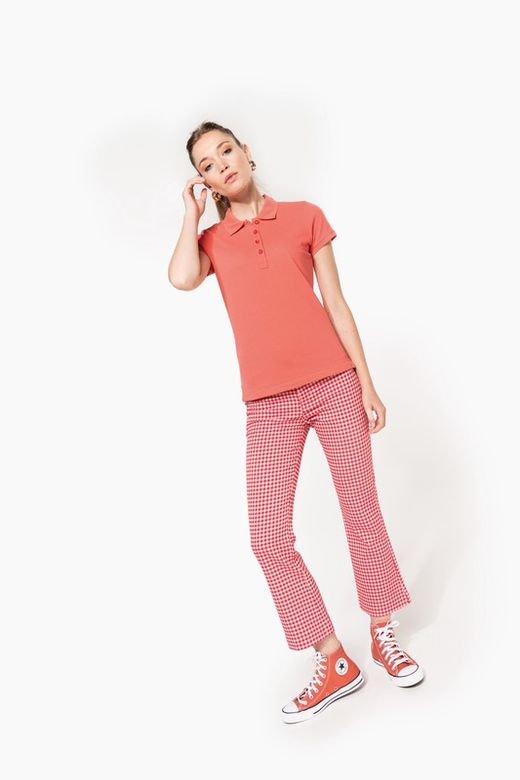 Polo da donna in piqué a manica corta