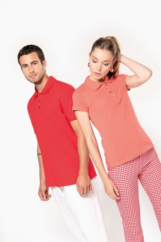 Polo da donna in piqué a manica corta