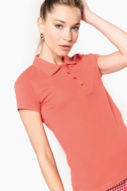 Polo da donna in piqué a manica corta