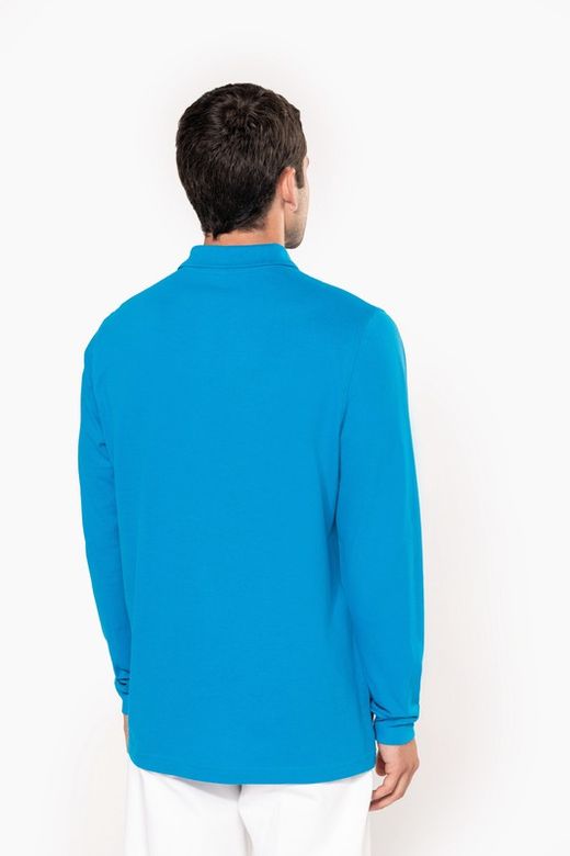 Langarm-Piqué-Polo für Herren