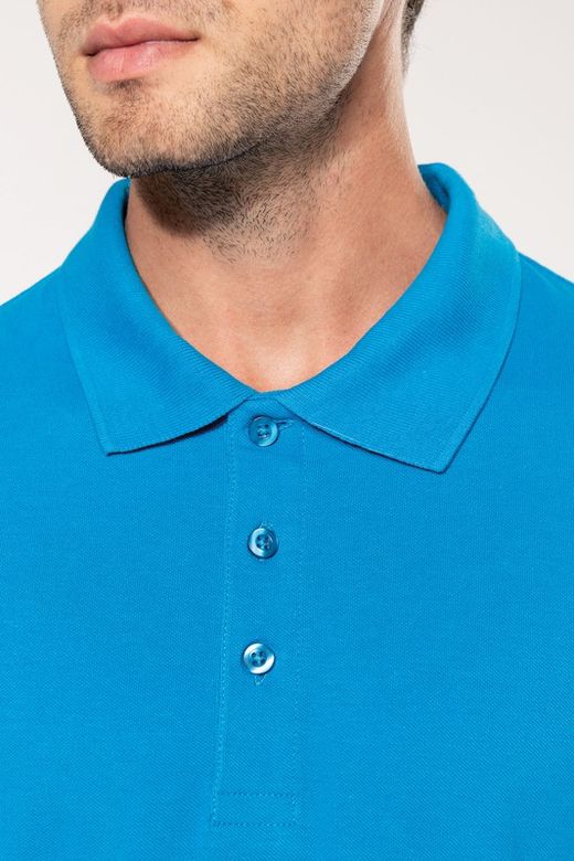 Langarm-Piqué-Polo für Herren