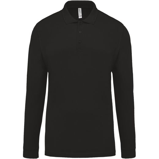 Langarm-Piqué-Polo für Herren
