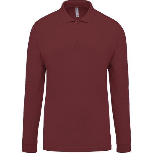 Langarm-Piqué-Polo für Herren
