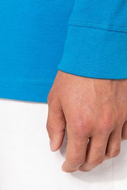 Langarm-Piqué-Polo für Herren