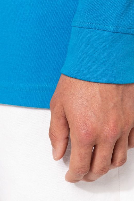 Langarm-Piqué-Polo für Herren