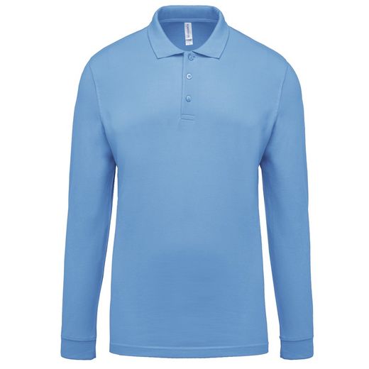 Langarm-Piqué-Polo für Herren