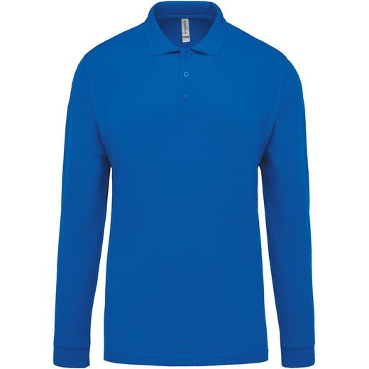Langarm-Piqué-Polo für Herren