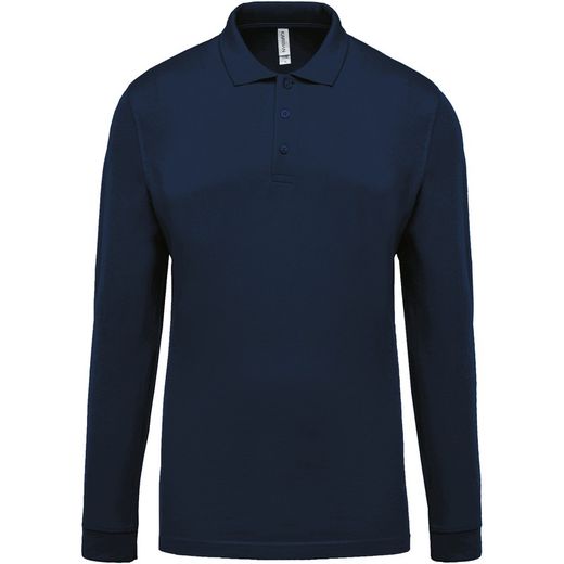 Langarm-Piqué-Polo für Herren
