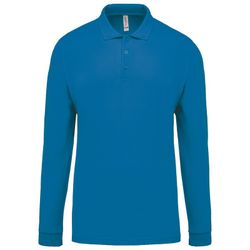 Langarm-Piqué-Polo für Herren
