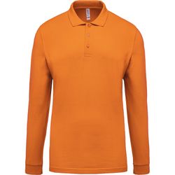Langarm-Piqué-Polo für Herren