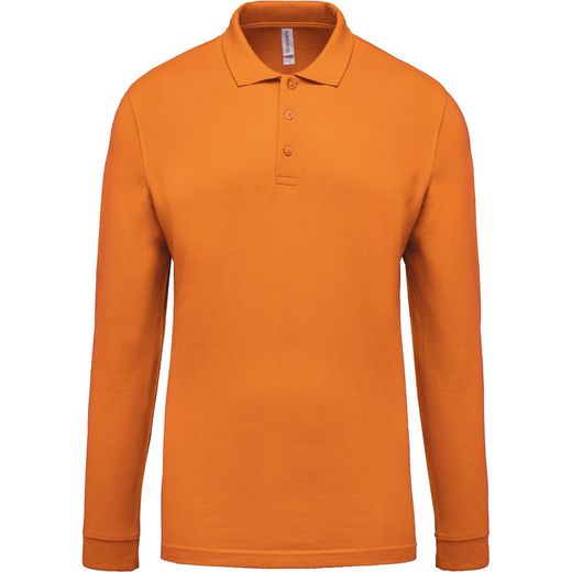 Langarm-Piqué-Polo für Herren