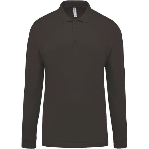 Langarm-Piqué-Polo für Herren