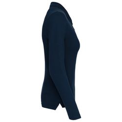 Langarm-Piqué-Polo für Damen