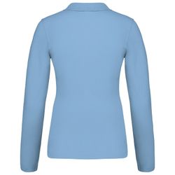 Langarm-Piqué-Polo für Damen