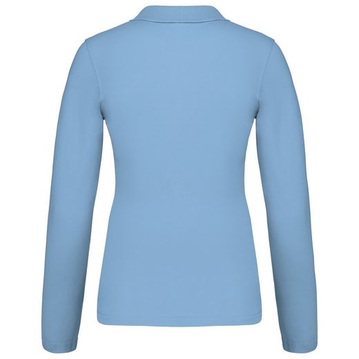 Langarm-Piqué-Polo für Damen