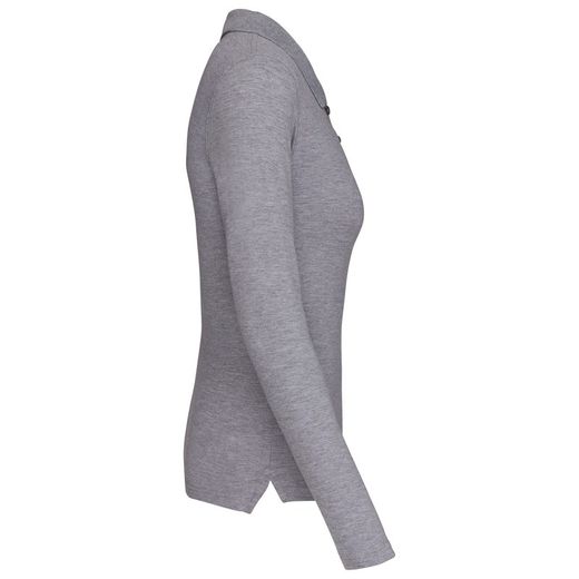 Langarm-Piqué-Polo für Damen