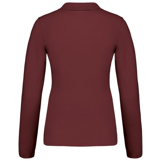 Langarm-Piqué-Polo für Damen
