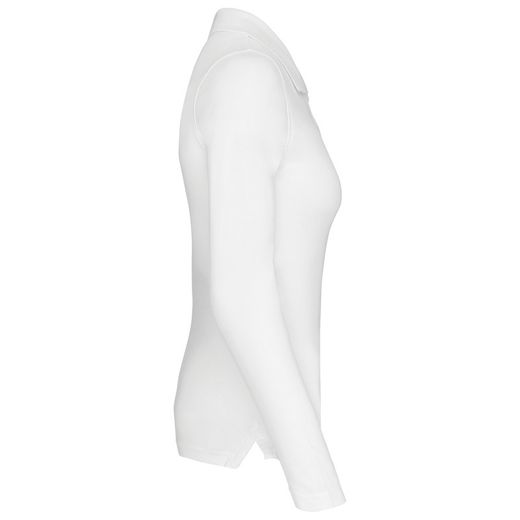 Langarm-Piqué-Polo für Damen