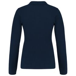 Langarm-Piqué-Polo für Damen