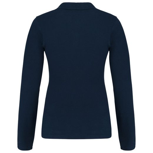 Langarm-Piqué-Polo für Damen