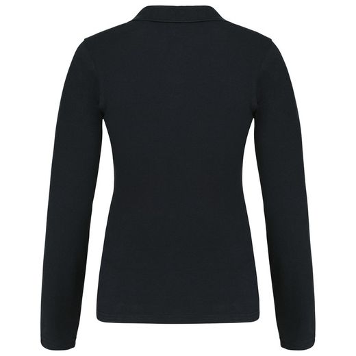 Langarm-Piqué-Polo für Damen