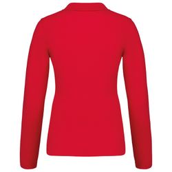Langarm-Piqué-Polo für Damen