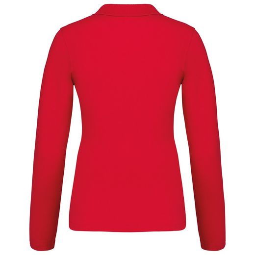 Langarm-Piqué-Polo für Damen