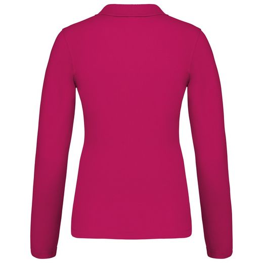Langarm-Piqué-Polo für Damen