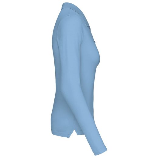 Langarm-Piqué-Polo für Damen