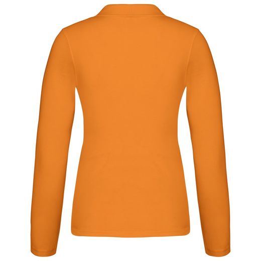 Langarm-Piqué-Polo für Damen