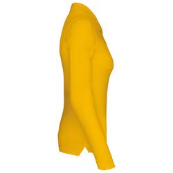 Langarm-Piqué-Polo für Damen