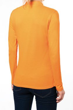 Langarm-Piqué-Polo für Damen