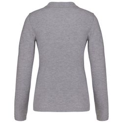 Langarm-Piqué-Polo für Damen