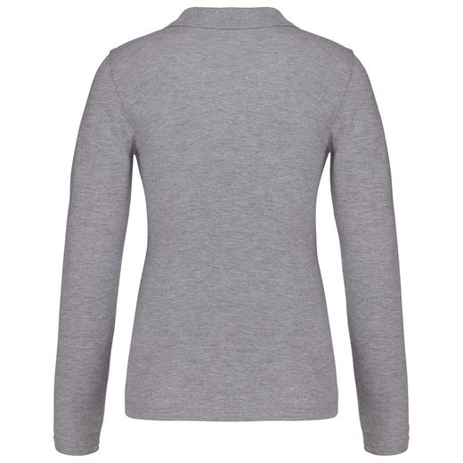 Langarm-Piqué-Polo für Damen