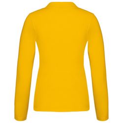 Langarm-Piqué-Polo für Damen