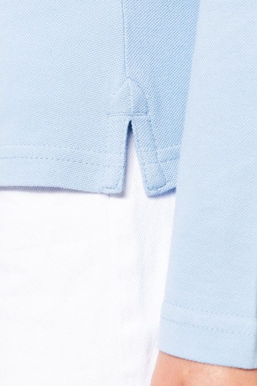 Langarm-Piqué-Polo für Damen