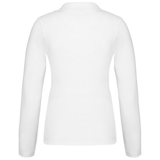 Langarm-Piqué-Polo für Damen