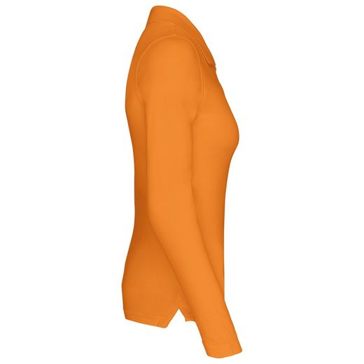 Langarm-Piqué-Polo für Damen
