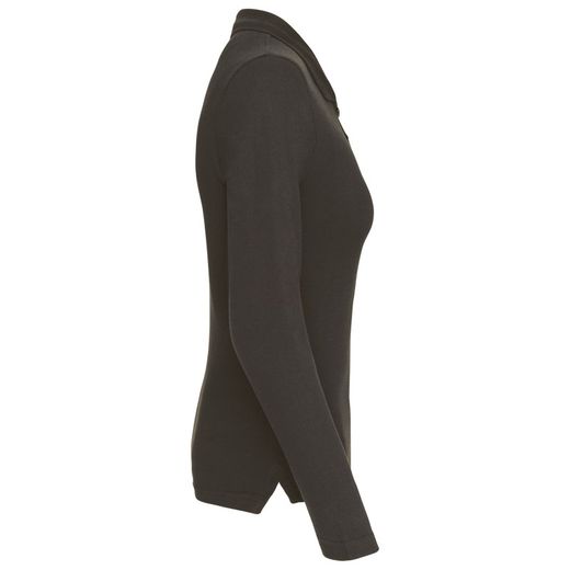 Langarm-Piqué-Polo für Damen
